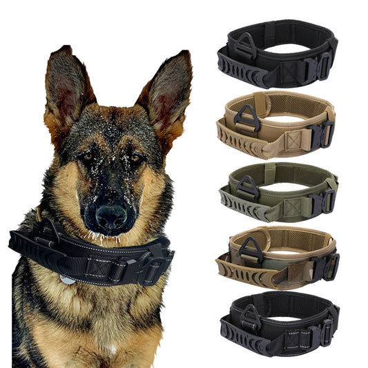 Quick Release Metal Buckle Outdoor Dog Walking Collar