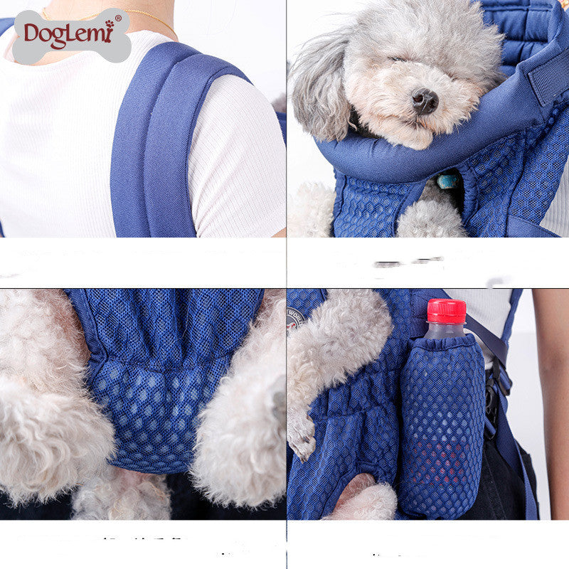 Pet Backpack Mesh Breathable Chest Dog Backpack