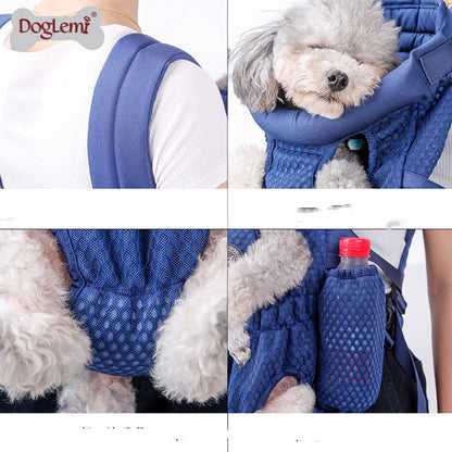 Pet Backpack Mesh Breathable Chest Dog Backpack