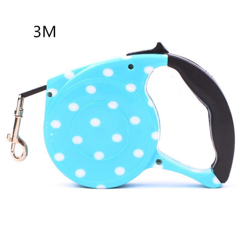 Automatic Cute Dog Walker Traction Rope Flat Rope Traction Device Dog Rope Multicolor