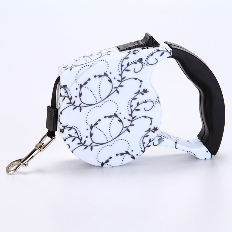 Automatic Cute Dog Walker Traction Rope Flat Rope Traction Device Dog Rope Multicolor