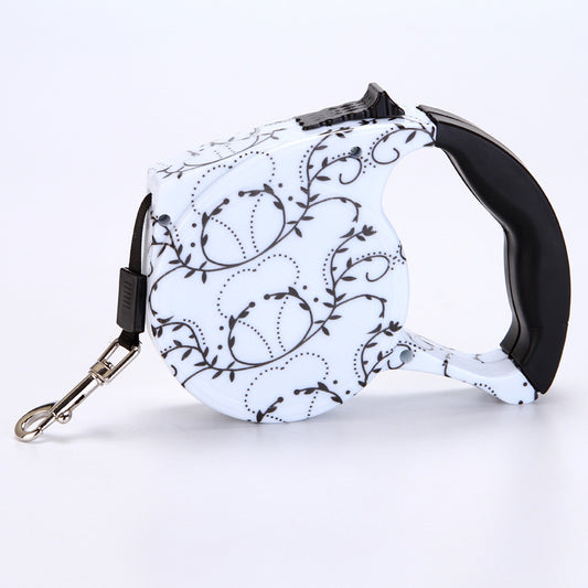 Automatic Cute Dog Walker Traction Rope Flat Rope Traction Device Dog Rope Multicolor