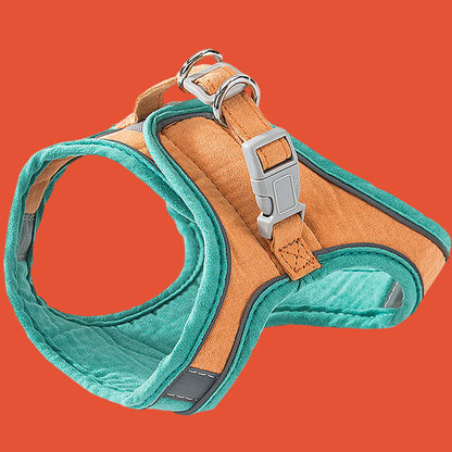 Cat Traction Rope Vest-Style Reflective Chest Harness Anti-Stroke Resistance Cute Go Out Dog Traction Rope Special Rope For Walking Cats