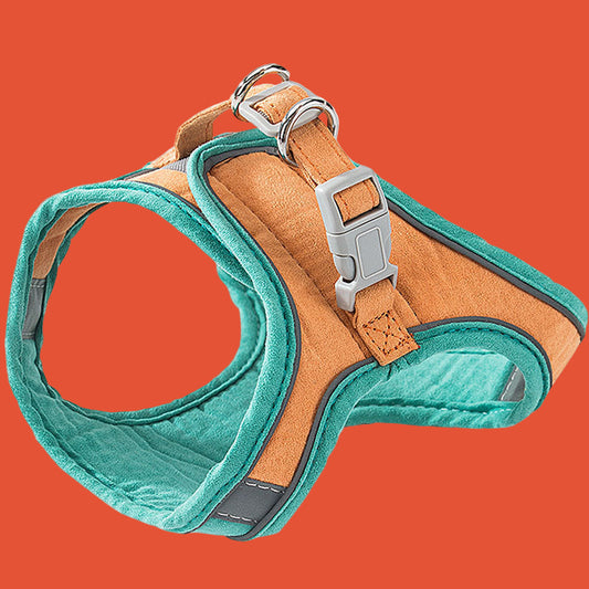 Cat Traction Rope Vest-Style Reflective Chest Harness Anti-Stroke Resistance Cute Go Out Dog Traction Rope Special Rope For Walking Cats