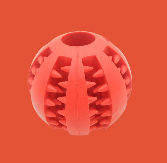 Pet Slow Feeder Dog Toy Cute Funny Rubber Dog Ball Toy