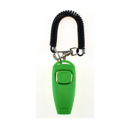 Two-in-one Clicker Pet Training Clicker Pet Clicker Whistle Dog Training Whistle Yellow Bracelet
