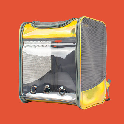 Large Space Transparent Laser Dog Backpack