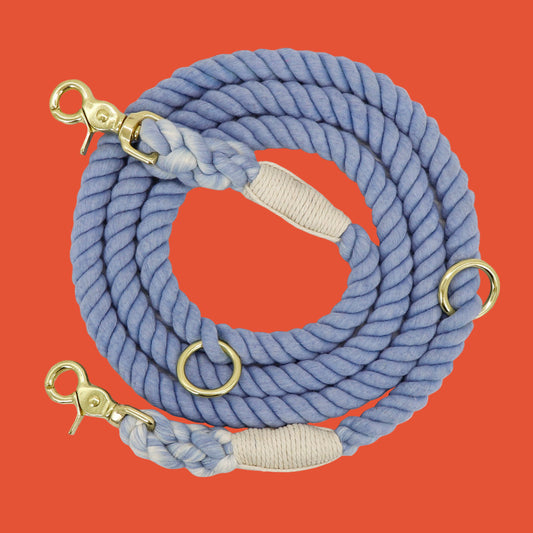 Gradient Color Dog Collars Accessories Leashes Rope Metal Chain Collar Strap Pet Outdoor Walking Training Long Traction Rope