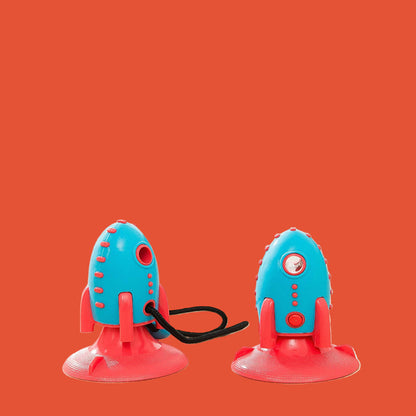 Rocket Dog Toys Leaking Food Dog Bite Toys Bite-resistant Pet Toys