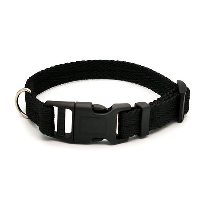 New Solid Color Dog Collar Anti-strain Medium
