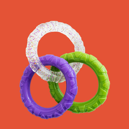 Floating Water Dog Toys Pet Flying Disk Training Ring Interactive Toy Puller Resistant Aggressive Chewing For Small Medium Dogs