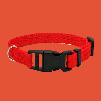 New Solid Color Dog Collar Anti-strain Medium