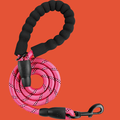 Dog Leashes For Large Dogs Heavy Duty Dog Leash 5 FT With Comfortable Padded Handle And Highly Reflective Threads For Medium Large Dogs Walking Training Running