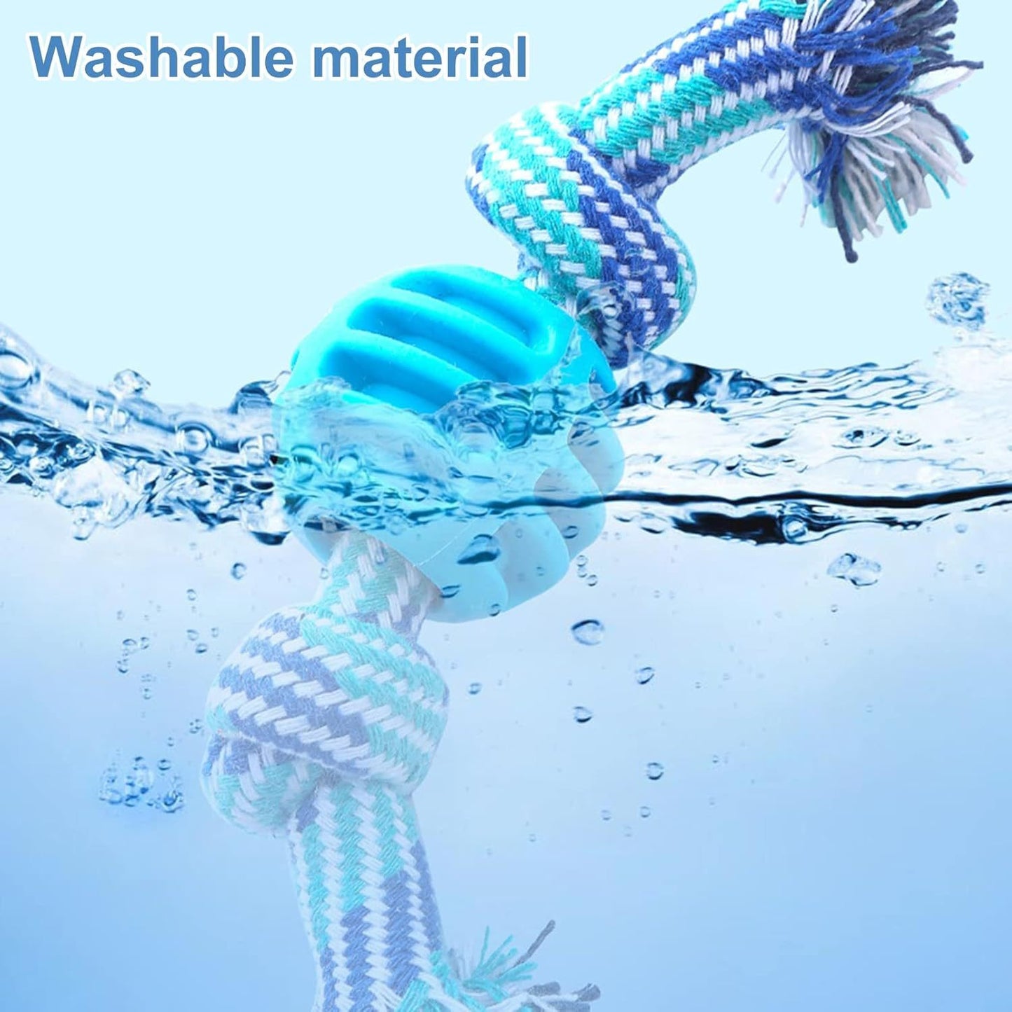 Chew Toys Molar Toy Cute Dog Toys With Ropes Chew Toys Dog Soft Durable Dog Chew Toys Cleaning Teeth And Protects Oral Health Blue